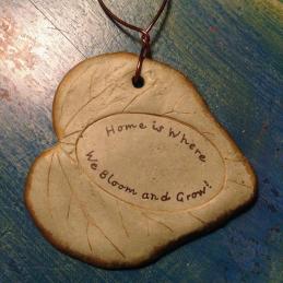 garden art inscribed tree tag