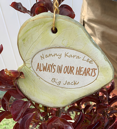 always in our hearts tree tag