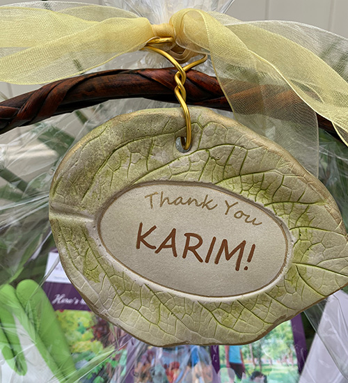 Thank You Karim tree tag