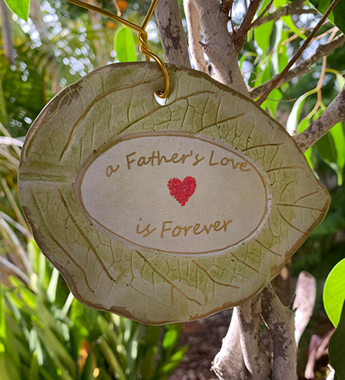 a fathers love is forever tree tag